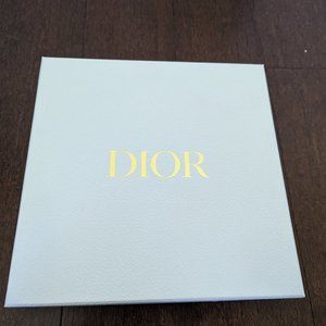 Authentic Dior scarf box, shopping bag, tissue, ribbons, envelope